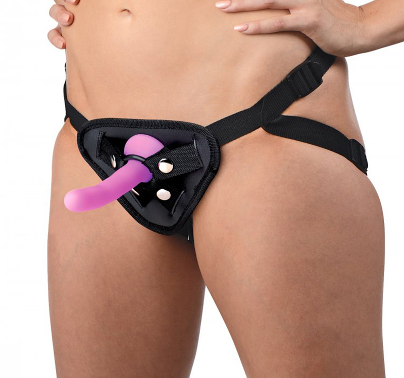 Double-G Deluxe Vibrerende Strap-On Set 2