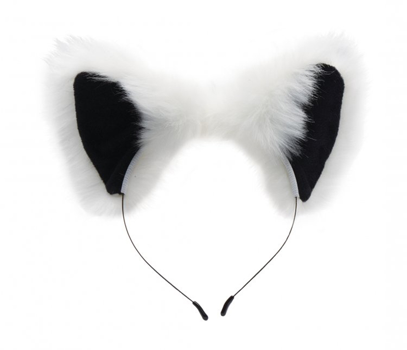White Fox Buttplug & Haarband Set 3