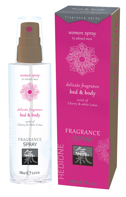Feromonen Bed & Body Spray Voor Vrouwen - Kers & Witte Lotus 1
