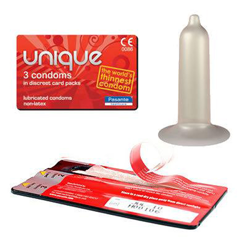 Pasante Unique Latex-vrije condooms 3 stuks 1