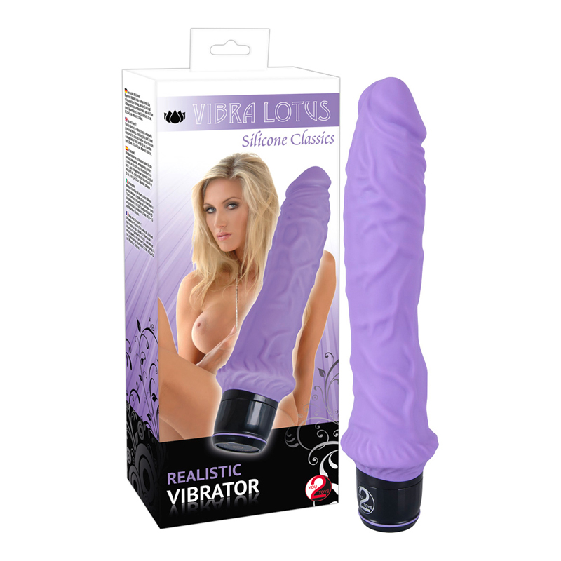 Grote paarse vibrator siliconen 1