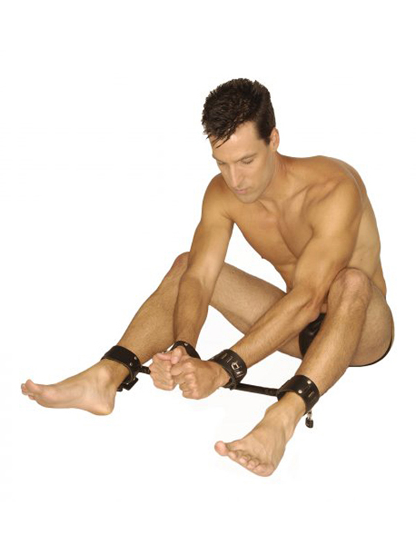Strict Leather Locking Wrist and Ankle Spreader Bar 1