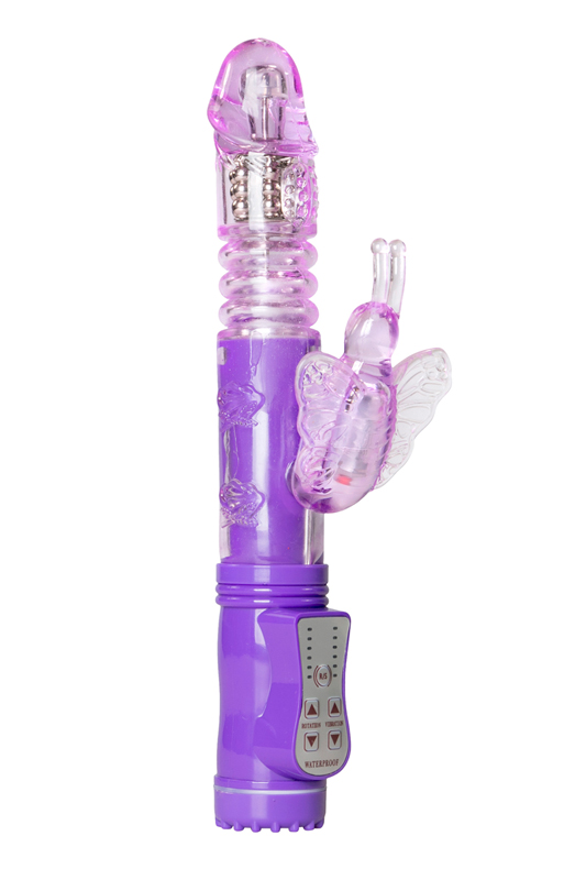 Stotende Butterfly Vibrator - Paars 1