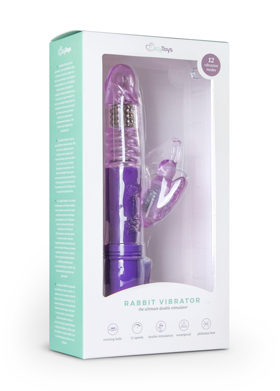 Stotende Butterfly Vibrator - Paars 2