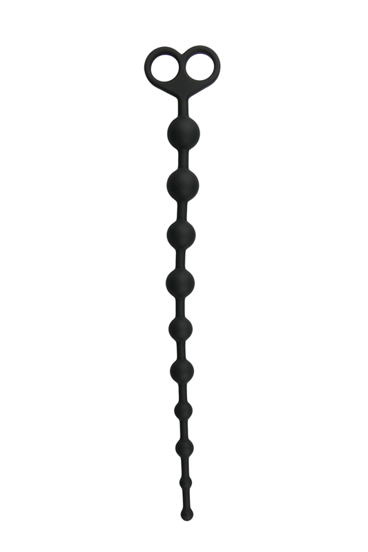Anaal kralen - lang, zwart 1