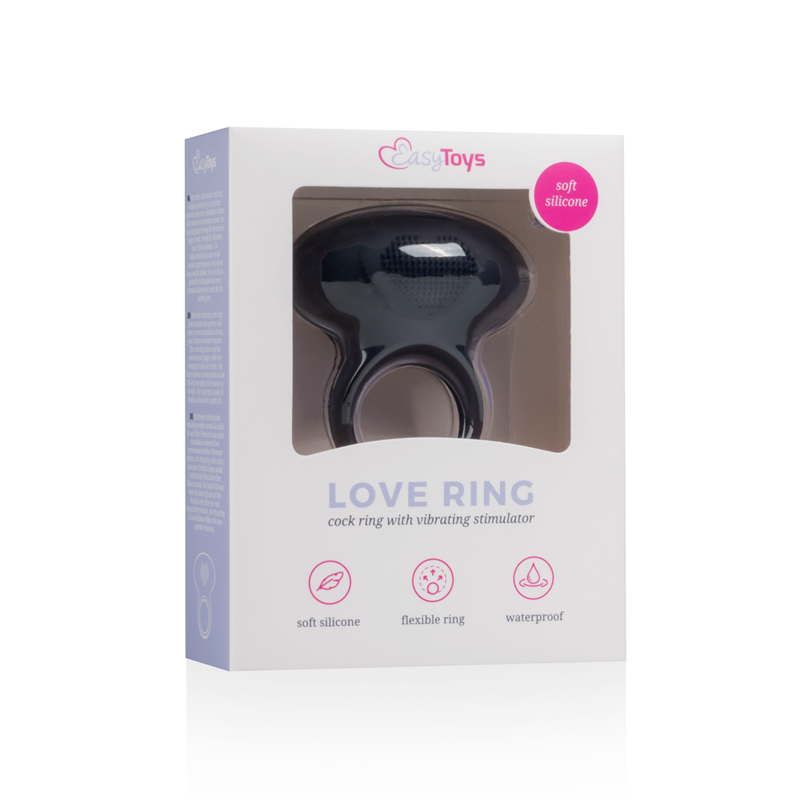 Love Ring Vibrerende Cockring - Zwart 4
