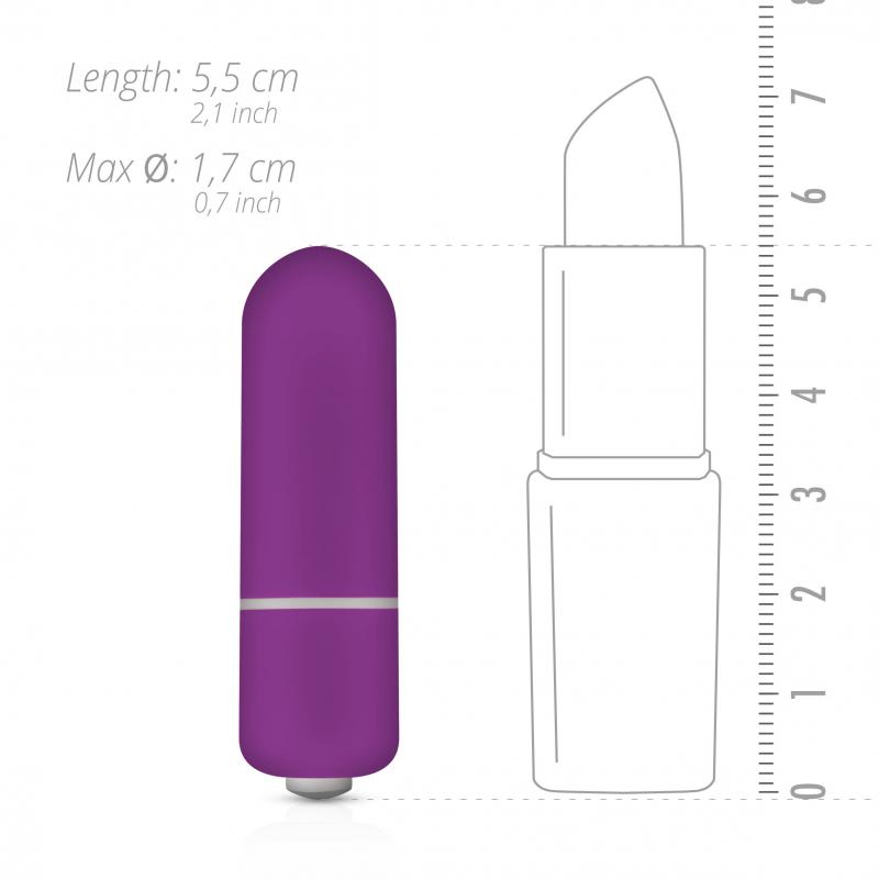 Bullet vibrator met 10 snelheden - paars 5