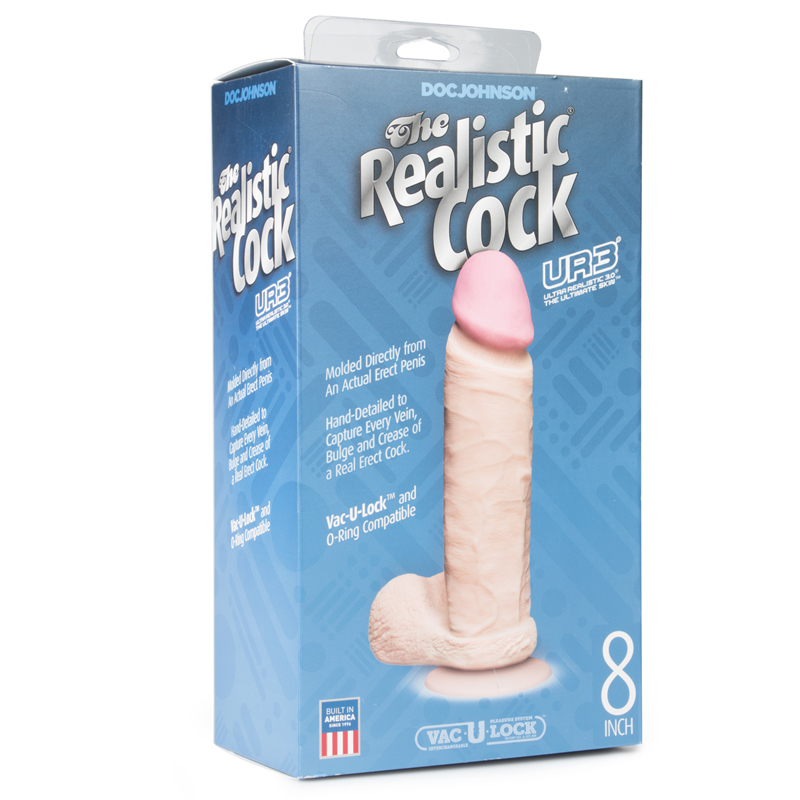 Realistic Cock Ultraskyn Dildo - 21 cm 6