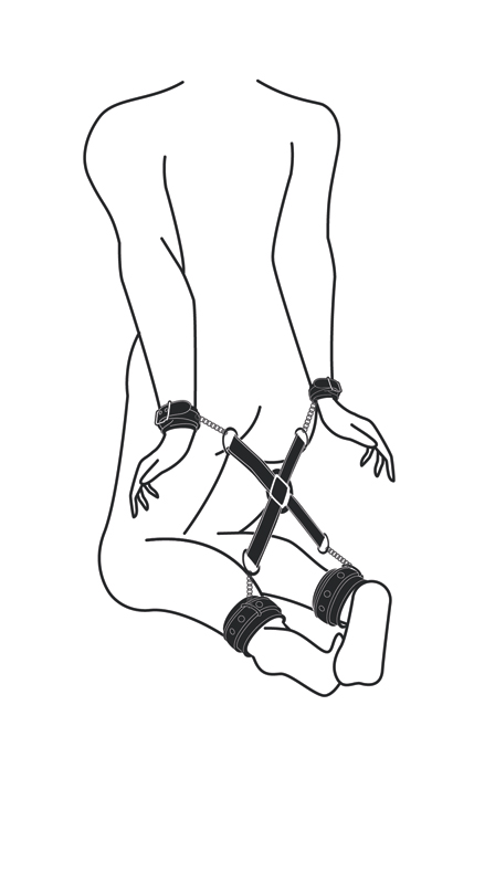 Hogtie With Hand and Anklecuffs 2