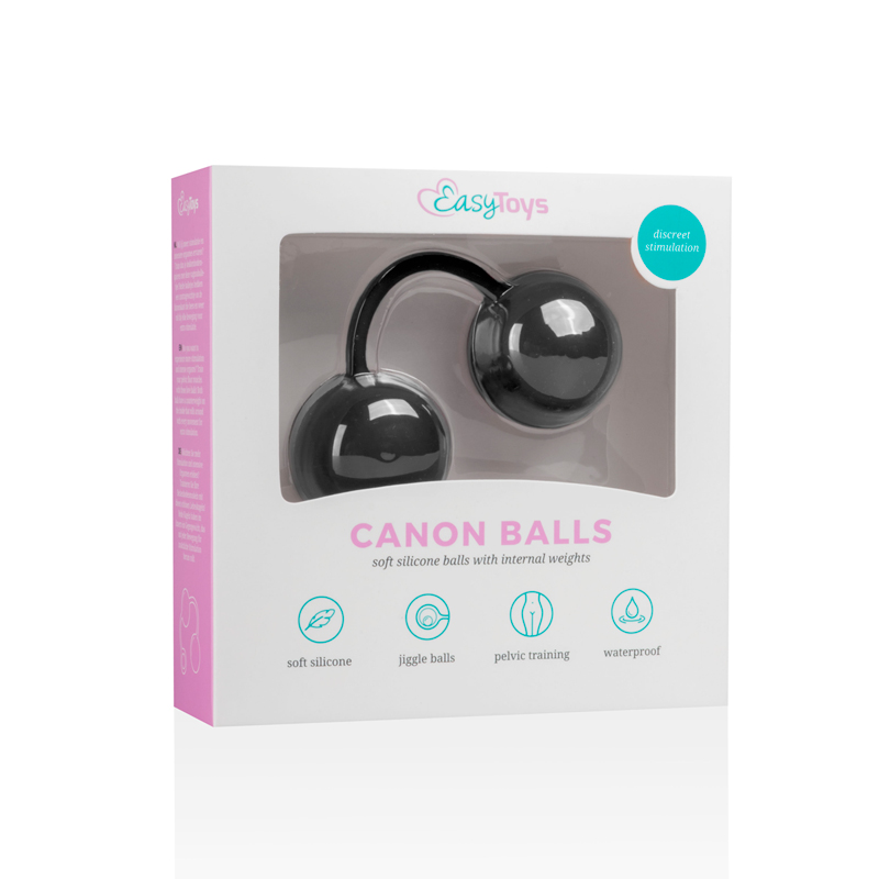 Canon Balls Vaginaballetjes Met Contragewicht - Zwart 6